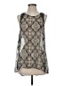 Chloe K Silver Sleeveless Blouse Size S - photo 1