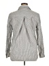 Athleta 100% Cotton Stripes Gray Long Sleeve Button-Down Shirt Size XL - photo 2