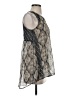 Chloe K Silver Sleeveless Blouse Size S - photo 4