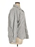 Athleta 100% Cotton Stripes Gray Long Sleeve Button-Down Shirt Size XL - photo 4