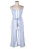 Almost Famous Stripes Blue Jumpsuit Size XL - photo 1