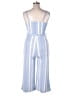 Almost Famous Stripes Blue Jumpsuit Size XL - photo 2