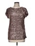 Cable & Gauge Silver Short Sleeve Top Size M - photo 1