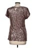 Cable & Gauge Silver Short Sleeve Top Size M - photo 2