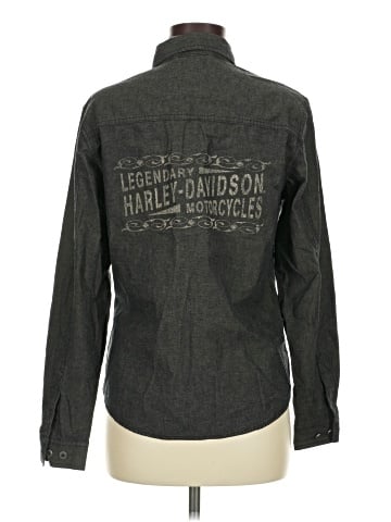 Harley Davidson Long Sleeve Button-Down Shirt (view 2)