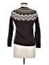 L.L.Bean 100% Cashmere Chevron-herringbone Brown Cashmere Pullover Sweater Size Med Petite - photo 2