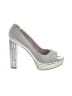 Pelle Moda Silver Heels Size 9 1/2 - photo 1