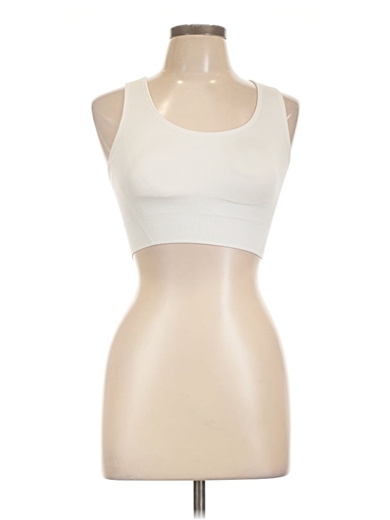 Pre-owned All In Motion Tank Top Ivory Strapless Neckline Tops