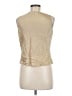 Next 100% Silk Gold Sleeveless Silk Top Size 6 - photo 2