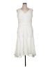 Neiman Marcus 100% Polyester Ivory Cocktail Dress Size 14 - photo 1