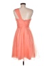 David's Bridal 100% Polyester Orange Cocktail Dress Size 6 - photo 2