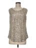 DKNY Silver Sleeveless Blouse Size M - photo 1