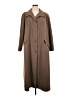 Saks Fifth Avenue 100% Polyester Brown Trenchcoat Size 16 - photo 1