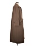 Saks Fifth Avenue 100% Polyester Brown Trenchcoat Size 16 - photo 4