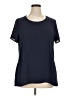 Pleione 100% Polyester Blue Short Sleeve Blouse Size XL - photo 1