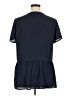 Pleione 100% Polyester Blue Short Sleeve Blouse Size XL - photo 2