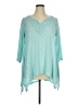 French Laundry Teal Long Sleeve Top Size 1X - photo 1