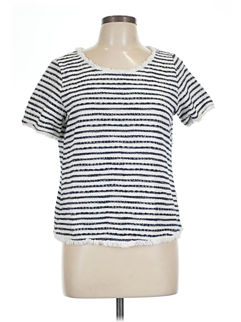Pre-owned Green Envelope Short Sleeve T-shirt In White
