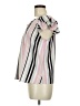 Love J Stripes Pink Short Sleeve Blouse Size M - photo 5