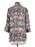 Westbound Print Gray 3/4 Sleeve Blouse Size L - photo 2