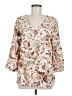 JM Collection 100% Rayon Ivory 3/4 Sleeve Blouse Size M - photo 1