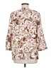 JM Collection 100% Rayon Ivory 3/4 Sleeve Blouse Size M - photo 2