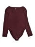 Gap Burgundy Bodysuit Size Med Petite - photo 1