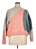 Topshop Color Block Gray Pullover Sweater Size 14 - photo 1