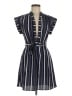 Monteau Stripes Blue Casual Dress Size M - photo 1