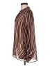 CAbi 100% Polyester Stripes Brown Long Sleeve Blouse Size M - photo 5