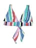 No Boundaries Color Block Blue Swimsuit Top Size M - photo 2