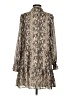THML 100% Polyester Animal Print Brown Cocktail Dress Size XS - photo 2