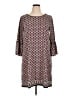 Max Studio Print Brown Casual Dress Size XL - photo 1