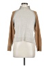 French Connection Color Block Tan Turtleneck Sweater Size M - photo 1