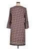 Max Studio Print Brown Casual Dress Size XL - photo 2