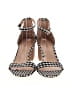 Call It Spring Checkered-gingham Black Sandals Size 9 - photo 2