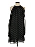 Three Eighty Two 100% Polyester Stars Black Casual Dress Size S - photo 2