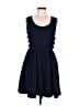 Francesca's Solid Blue Casual Dress Size M - photo 1