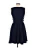 Francesca's Solid Blue Casual Dress Size M - photo 2