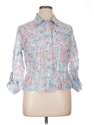 Ruby Rd. 3/4 Sleeve Button-Down Shirt (view 1)