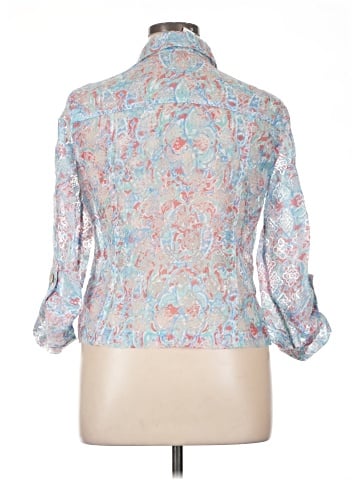 Ruby Rd. 3/4 Sleeve Button-Down Shirt (view 2)