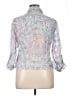 Ruby Rd. Paisley Blue 3/4 Sleeve Button-Down Shirt Size 14 - photo 2