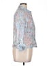 Ruby Rd. Paisley Blue 3/4 Sleeve Button-Down Shirt Size 14 - photo 4