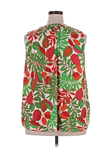 Rose + Olive Sleeveless Blouse (view 2)