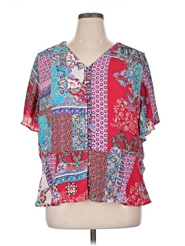 Chico's Short Sleeve Blouse (view 1)