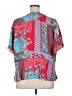 Chico's 100% Polyester Color Block Red Short Sleeve Blouse Size XL (3) - photo 2