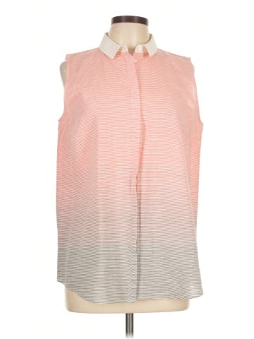 Lafayette 148 New York Sleeveless Button-Down Shirt (view 1)