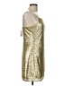 Walter Baker 100% Polyester Metallic Gold Cocktail Dress Size 10 - photo 4