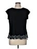 Elle Black Short Sleeve Top Size M - photo 1