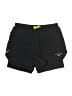 Puma 100% Polyester Graphic Black Athletic Shorts Size S - photo 1